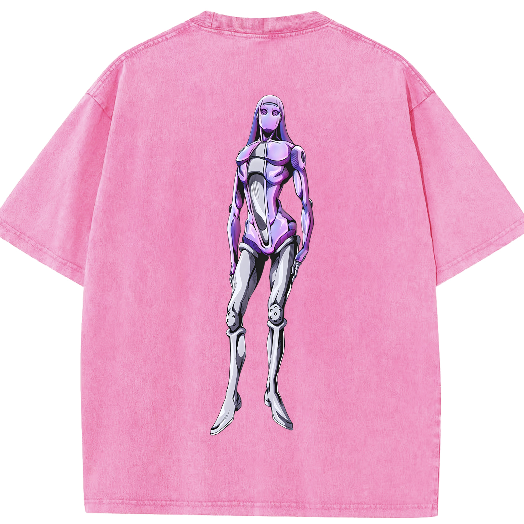 （画像用） ジョジョの奇妙な冒険 JoJo's Bizarre Adventure 綿100% ヴィンテージ風 半袖Tシャツ（背面プリント）